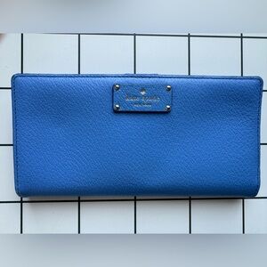 Kate Spade Leather Darcy large slim bifold wallet